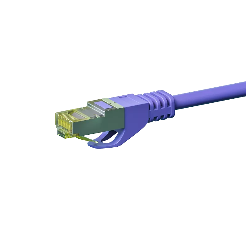 DSIT Cat.7 S/FTP PiMF RJ45 καλώδιο δικτύου, 5m, μωβ
