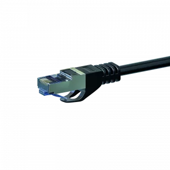 DSIT CAT 6a S/FTP LSOH καλώδιο δικτύου patch, 0,5 m, μαύρο