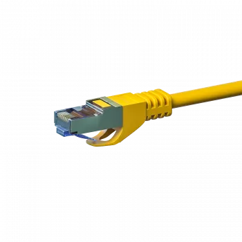 DSIT CAT 6a S/FTP LSOH καλώδιο δικτύου patch, 1m, κίτρινο, 10Gbps, 500MHz, RJ45 (DC-6A7-010)