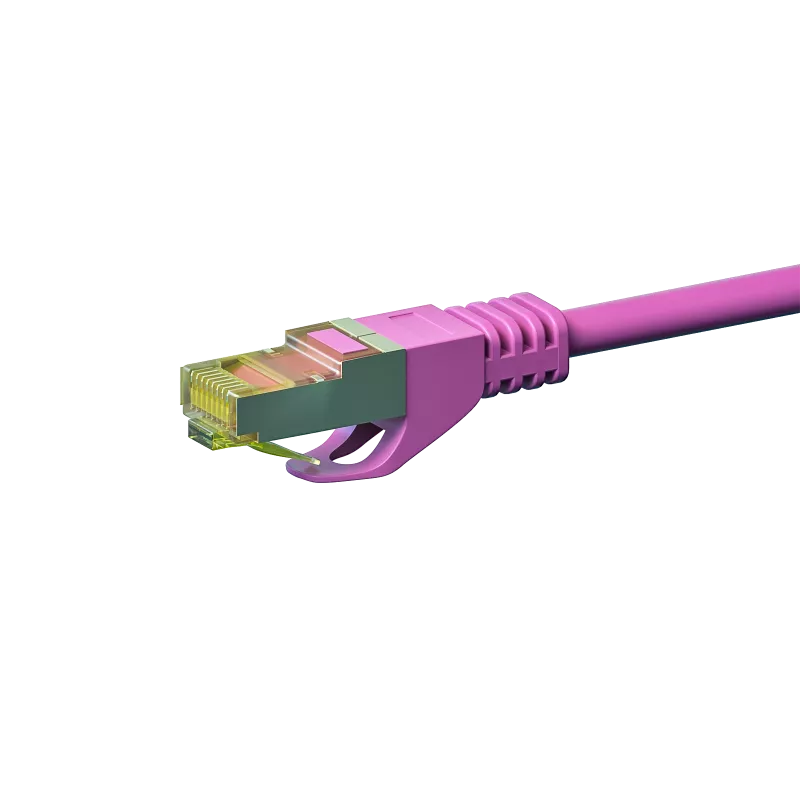 DSIT Cat.7 S/FTP PiMF Καλώδιο Δικτύου RJ45, Ροζ, 20m