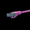 DSIT CAT 6a S/FTP LSOH Καλώδιο Patch, 1m, Ροζ