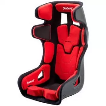 Sabelt GT PAD XL Κάθισμα Αγώνων, Κέλυφος Fiberglass, Πιστοποιημένο FIA, Modular - Μαύρο/Κόκκινο