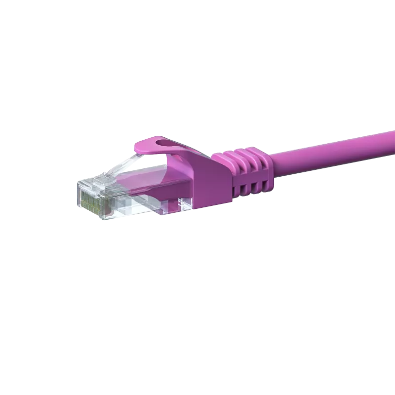 DSIT CAT5e U/UTP καλώδιο δικτύου, 1 m, ροζ, 100% χαλκός (DC-59-010)