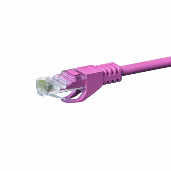 DSIT CAT 5e U/UTP Καλώδιο δικτύου Patch, 2m, Ροζ, CCA, RJ45, 1 Gbit/s, 100 MHz
