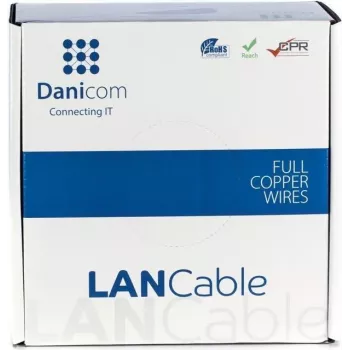 DSIT DANICOM CAT6A S/FTP 100m LSZH Fca καλώδιο δικτύου χύδην για εγκατάσταση