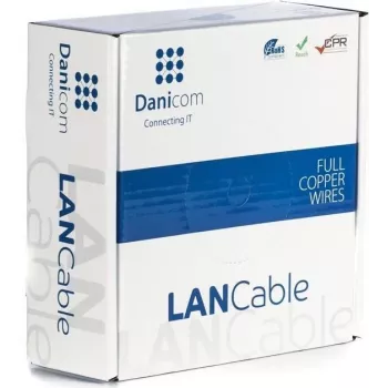 DSIT DANICOM CAT6A S/FTP 50m LSZH Fca καλώδιο δικτύου για εγκατάσταση