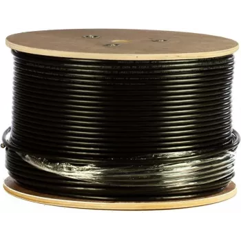 DSIT DANICOM CAT6 UTP 305m εξωτερικό καλώδιο με συμπαγή αγωγό και μανδύα PE (Fca) - μαύρο