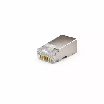 DSIT FTP RJ45 CAT5e βύσματα δικτύου για εύκαμπτους και συμπαγείς αγωγούς - συσκευασία 10 τεμ.
