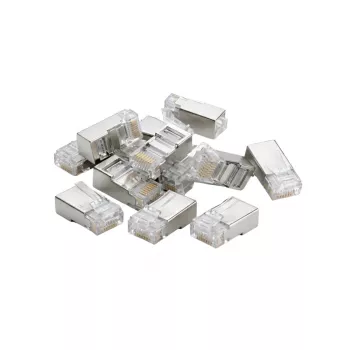 DSIT FTP RJ45 CAT6 συνδετήρες δικτύου για καλώδια συμπαγών αγωγών - συσκευασία 10 τεμ.