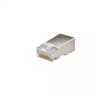DSIT FTP RJ45 CAT6 συνδετήρες δικτύου για καλώδια συμπαγών αγωγών - συσκευασία 10 τεμ.