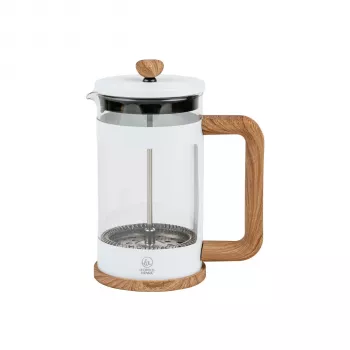 Leopold Vienna Franca French Press συσκευή καφέ και τσαγιού, 600 ml, λευκό