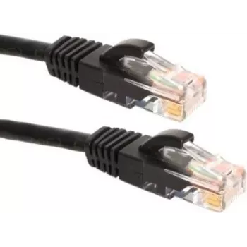 DSIT CAT6a U/UTP 100% χαλκός καλώδιο δικτύου patch, 0,5m, μαύρο
