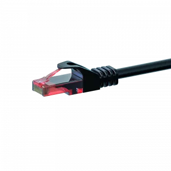 DSIT Cat6 U/UTP Ethernet Patch Καλώδιο, 1 m, Μαύρο, 100% Χαλκός (DC-60-010)