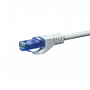 DSIT CAT6a Καλώδιο Δικτύου 100% Χαλκός - U/UTP - 1 Μέτρο - Λευκό (DC-U6A2-010)