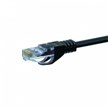 DSIT CAT 6 U/UTP Καλώδιο Δικτύου Patch, 1m, Μαύρο, CCA, RJ45