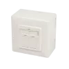 DSIT DC-Wall-Out-STP6-I Εξωτερική Cat. 6/Class E Θωρακισμένη Πρίζα Dual-RJ45, Ιβουάρ