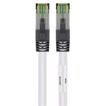 DSIT Καλώδιο Δικτύου RJ45 S/FTP PiMF με CAT 8 ακατέργαστο καλώδιο λευκό 1m