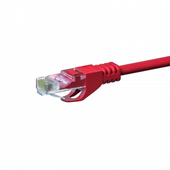 DSIT CAT5e U/UTP Καλώδιο Δικτύου Patch, 3m, κόκκινο, 100% Χαλκός (DC-55-030)