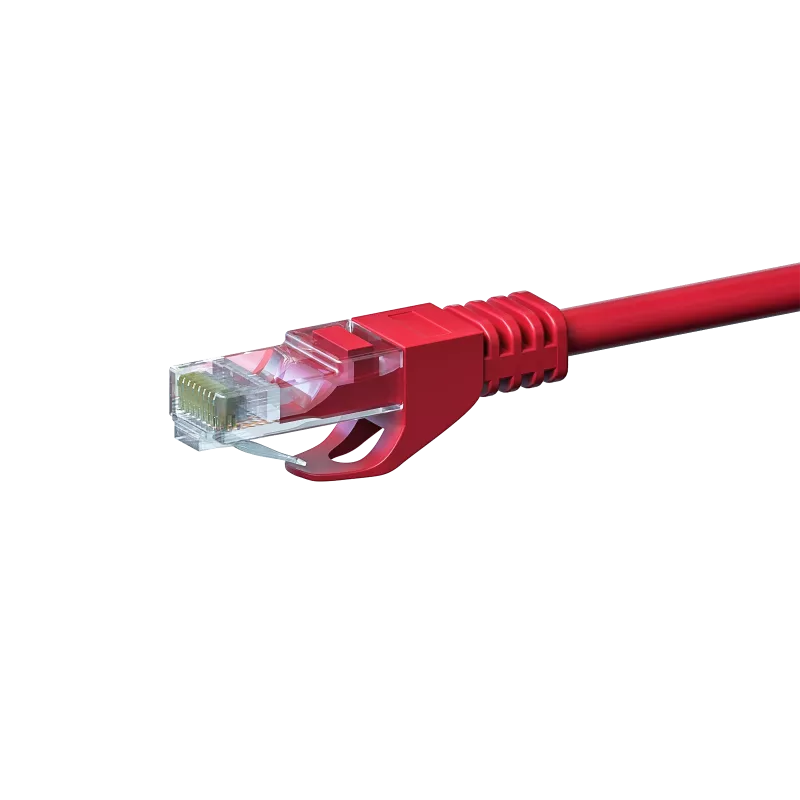 DSIT CAT5e U/UTP Καλώδιο Δικτύου Patch, 3m, κόκκινο, 100% Χαλκός (DC-55-030)
