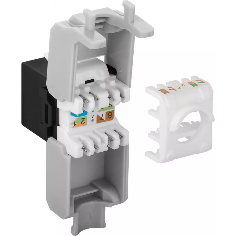 DS-IT CAT6a UTP σύνδεσμος δικτύου Keystone - χωρίς εργαλεία - μαύρο (DS-KC-UTP6A-TL-1)