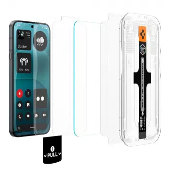 Spigen Glas.tR EZ Fit Pro AC HD Μεμβράνη Προστασίας Οθόνης Συσκευασία 2 τεμ. για Nothing Phone 4a Pro - Διάφανη, σκληρυμένο γυαλί