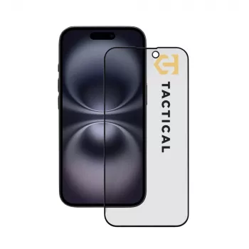 Tactical Glass Shield Privacy 5D Μεμβράνη Προστασίας Οθόνης για iPhone 15 / 16, Μαύρο