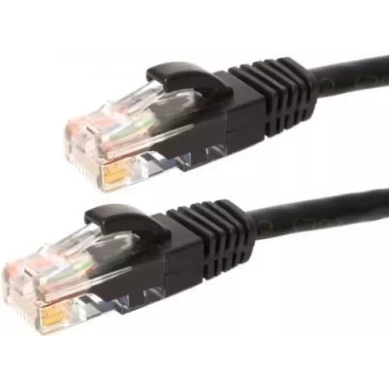DSIT CAT6a Καλώδιο Δικτύου 100% Χαλκός - U/UTP - 7,5 m - Μαύρο