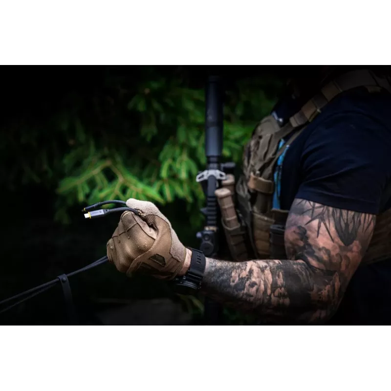 Tactical Fast Rope Aramid 2.0 Καλώδιο USB-A/USB-C 1m