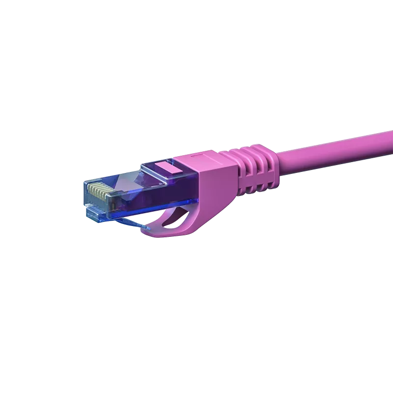 DSIT CAT6a U/UTP 100% Χαλκός Καλώδιο Δικτύου, 15m, Ροζ