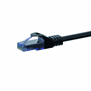 DSIT CAT6a U/UTP Καλώδιο Δικτύου, 100% Χαλκός, 0,15 m, Μαύρο
