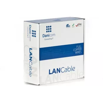 DSIT DANICOM CAT6A U/UTP 50m Εύκαμπτο Καλώδιο Δικτύωσης Εγκατάστασης PVC (Fca)