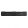 DSIT 19 ιντσών Cat6 UTP Patchpanel 32 Θυρών 2U Μαύρο