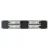 DSIT 19 ιντσών Cat6 UTP Patchpanel 32 Θυρών 2U Μαύρο