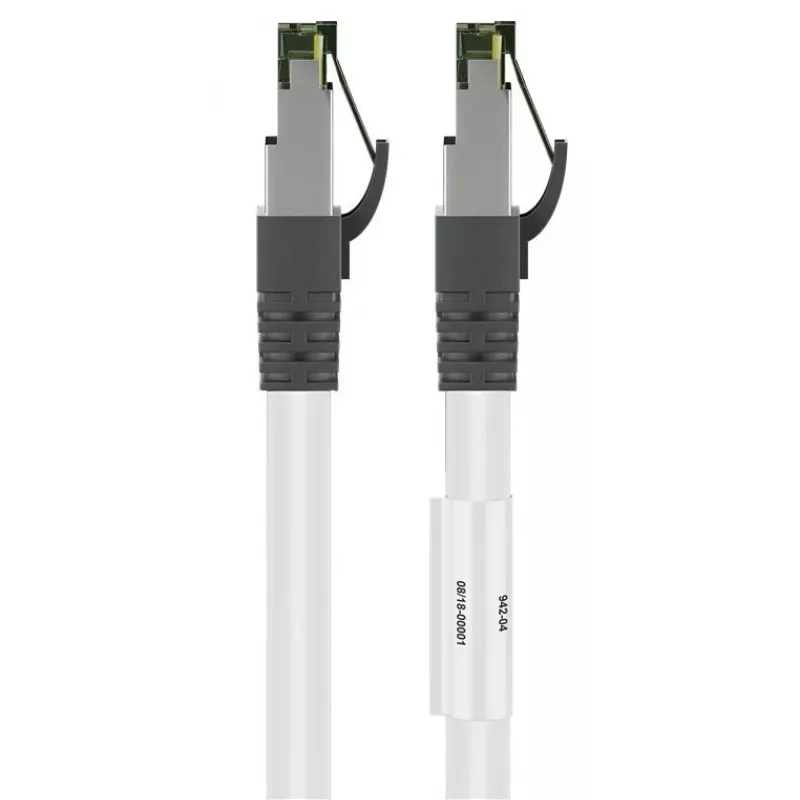 DSIT CAT 8 S/FTP PiMF RJ45 Καλώδιο Δικτύου, 2 m, Λευκό