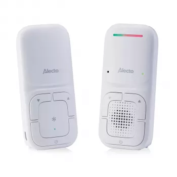Alecto DBX130 DECT Babyphone με Full ECO Mode, Λειτουργία Ενδοεπικοινωνίας, Αισθητήρα Θερμοκρασίας, Νανουρίσματα και Νυχτερινό Φωτάκι