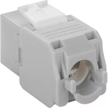 DS-IT CAT6a UTP Πρίζα Δικτύου Keystone - Χωρίς Εργαλεία - Γκρι (DS-KC-UTP6A-TL-2)