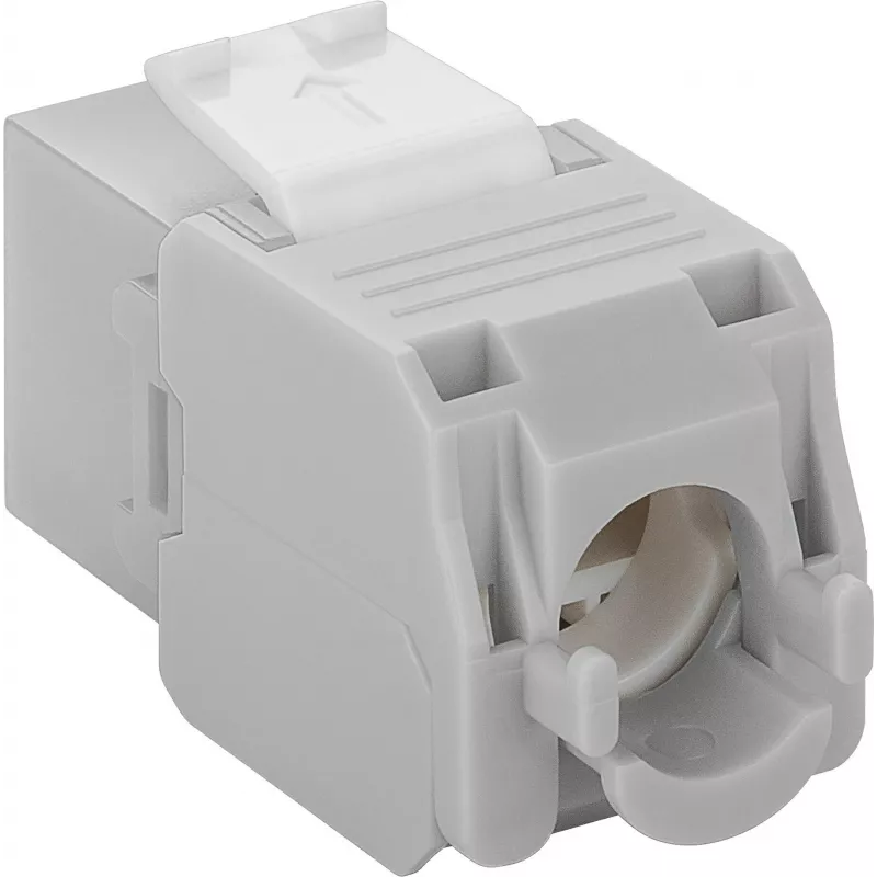 DS-IT CAT6a UTP Πρίζα Δικτύου Keystone - Χωρίς Εργαλεία - Γκρι (DS-KC-UTP6A-TL-2)