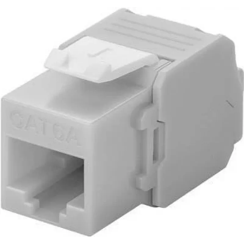 DS-IT CAT6a UTP Πρίζα Δικτύου Keystone - Χωρίς Εργαλεία - Γκρι (DS-KC-UTP6A-TL-2)