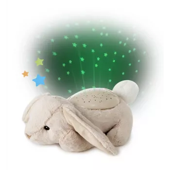 Cloud b Twilight Buddies Λαγός Λούτρινο Νυχτερινό Φωτάκι Προβολέας Μπεζ