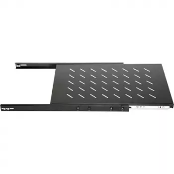 DSIT DS-UH80 1U συρόμενο ράφι rack, αντοχή 18 kg, βάθος 640 mm, μαύρο
