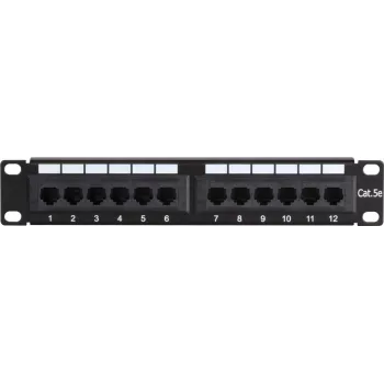 DSIT DS-10Patch5-12UTP 10 inch 12-Port UTP CAT 5e Patchpanel