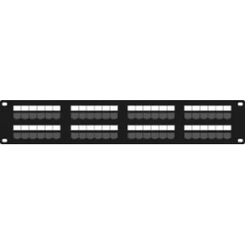 DSIT DS-Patch6-48UTP CAT6 UTP 19 inch 48-Port patch panel δικτύου, 1U, μαύρο