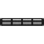 DSIT DS-Patch6-48UTP CAT6 UTP 19 inch 48-Port patch panel δικτύου, 1U, μαύρο