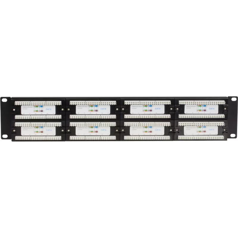 DSIT DS-Patch6-48UTP CAT6 UTP 19 inch 48-Port patch panel δικτύου, 1U, μαύρο