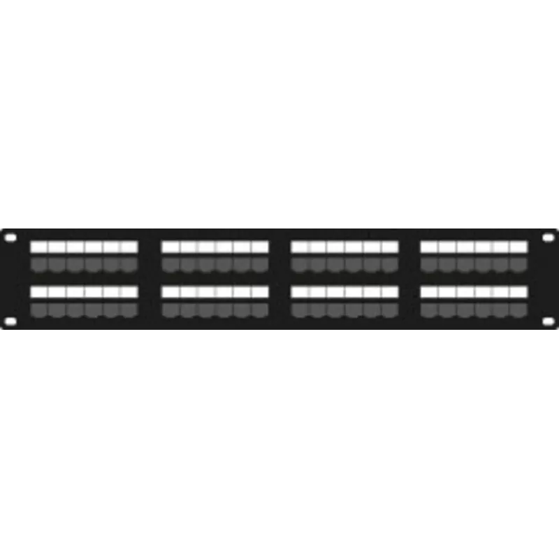 DSIT DS-Patch6-48UTP CAT6 UTP 19 inch 48-Port patch panel δικτύου, 1U, μαύρο