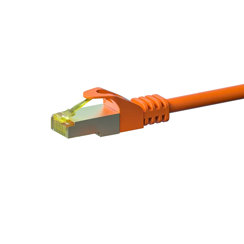DSIT Cat.7 S/FTP PiMF RJ45 καλώδιο δικτύου patch, πορτοκαλί, 15 m