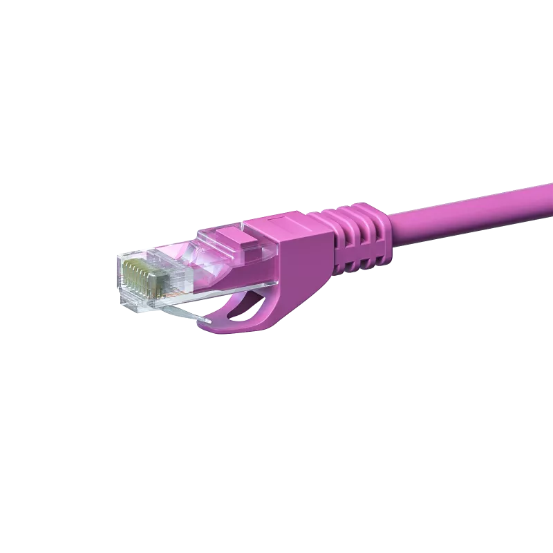 DSIT CAT5e καλώδιο δικτύου U/UTP 5m ροζ 100% χαλκός (DC-59-050)