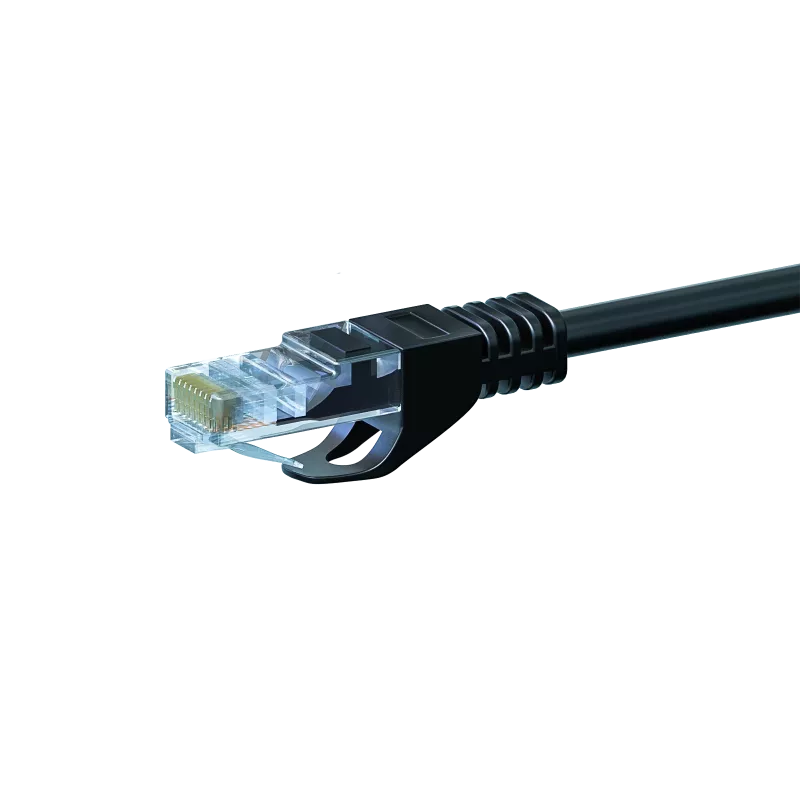 DSIT CAT 5e U/UTP καλώδιο δικτύου patch, 0,25 m, μαύρο, CCA, RJ45, Gigabit Ethernet
