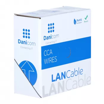 DSIT CAT6 S/FTP 50m ρολό καλωδίου γκρι CCA (DC-SFTP6CCA50S-GRY)
