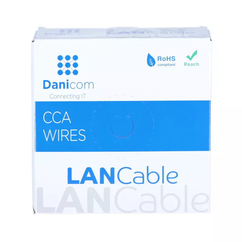 DSIT CAT6 S/FTP 50m ρολό καλωδίου γκρι CCA (DC-SFTP6CCA50S-GRY)